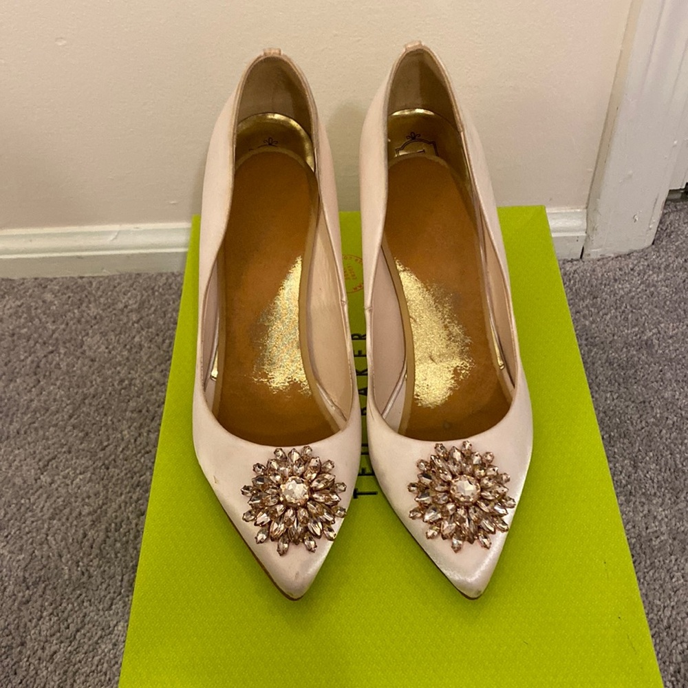 Ted Baker pink satin pumps